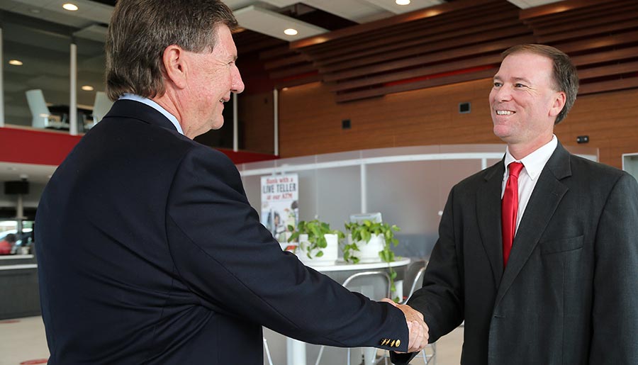 Meeting a Customer in the Athens Office